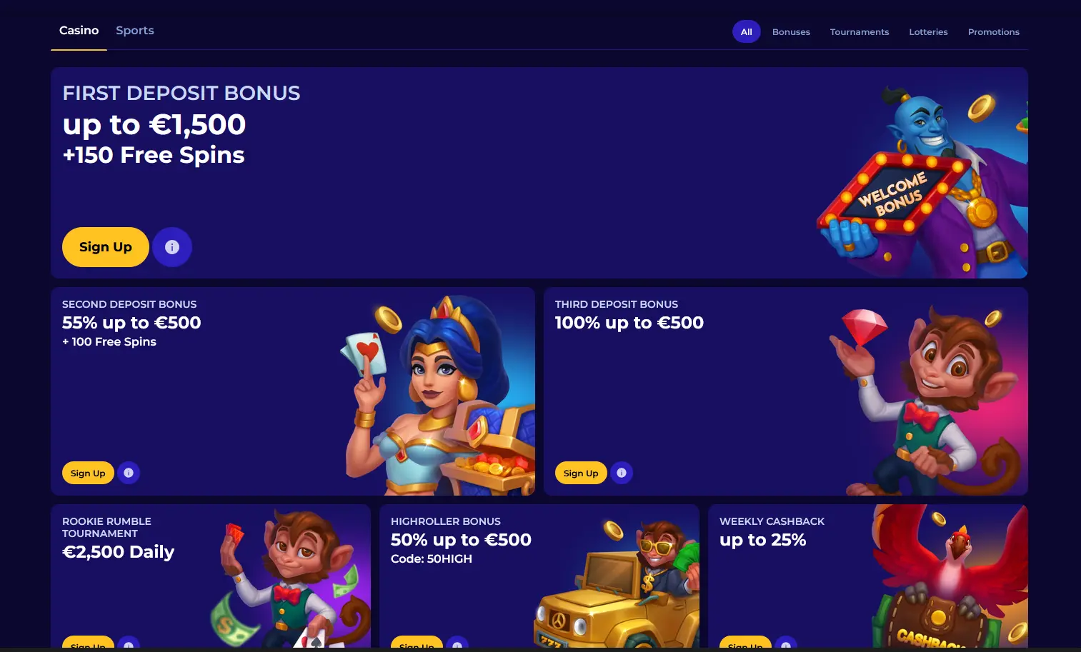 Morospin welcome package screen showing the three-deposit bonus offers